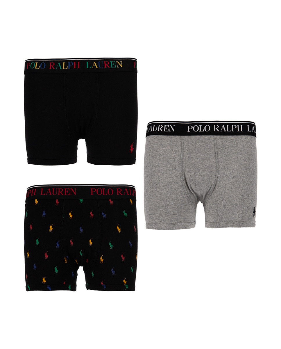 Roupa Interior com Desenho da Marca Polo Ralph Lauren Preto-4