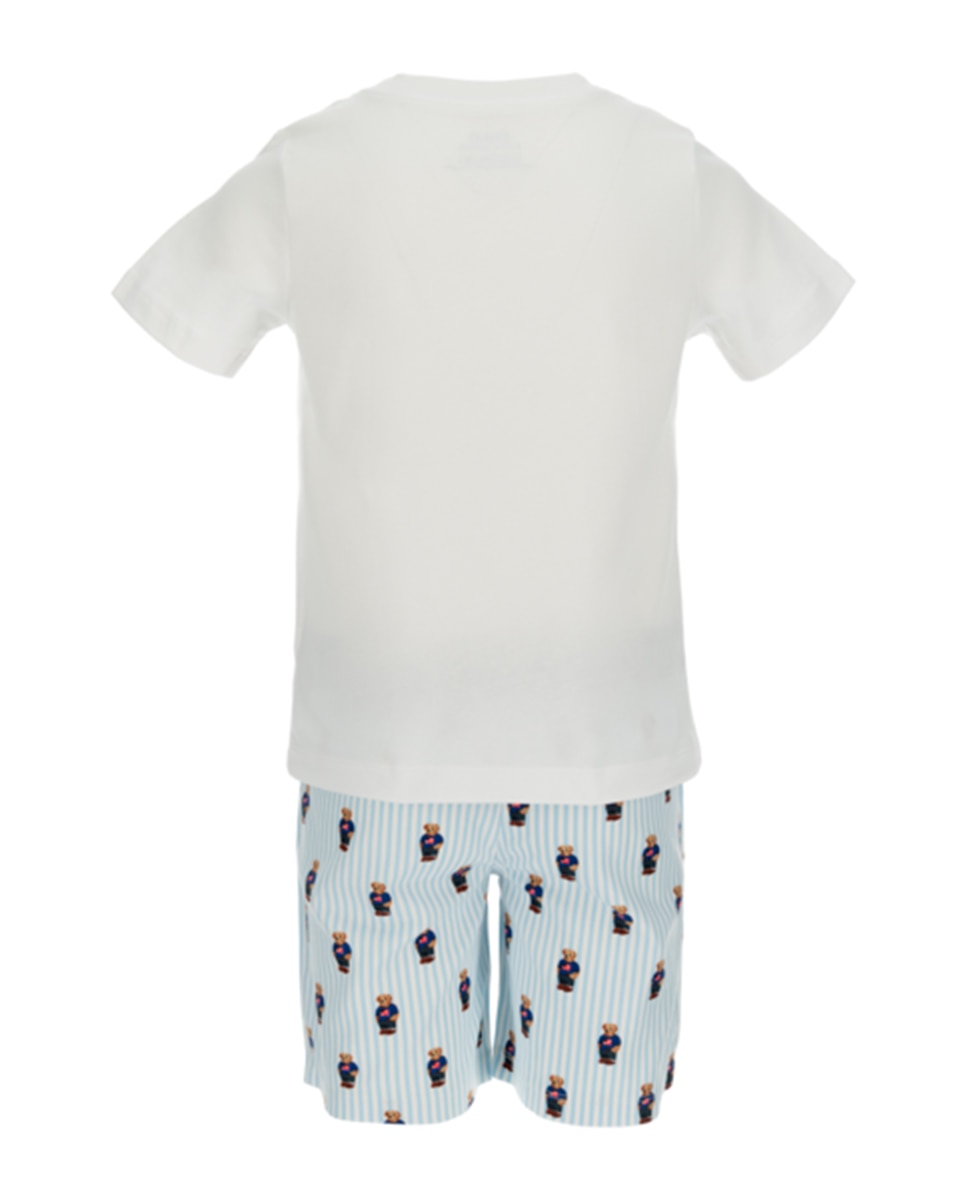 Conjunto de camiseta y pantalón corto para niño - Polo Ralph Lauren - Blanco Blanco-2