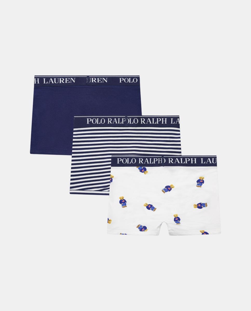 Pack de 3 Boxers de Algodão Azul-2