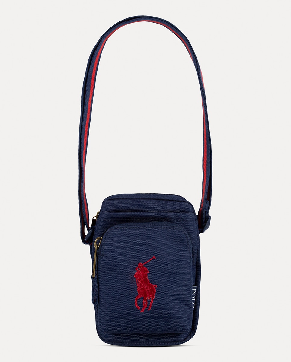 Mala com Desenho da Marca à Frente Polo Ralph Lauren Azul-marinho-5