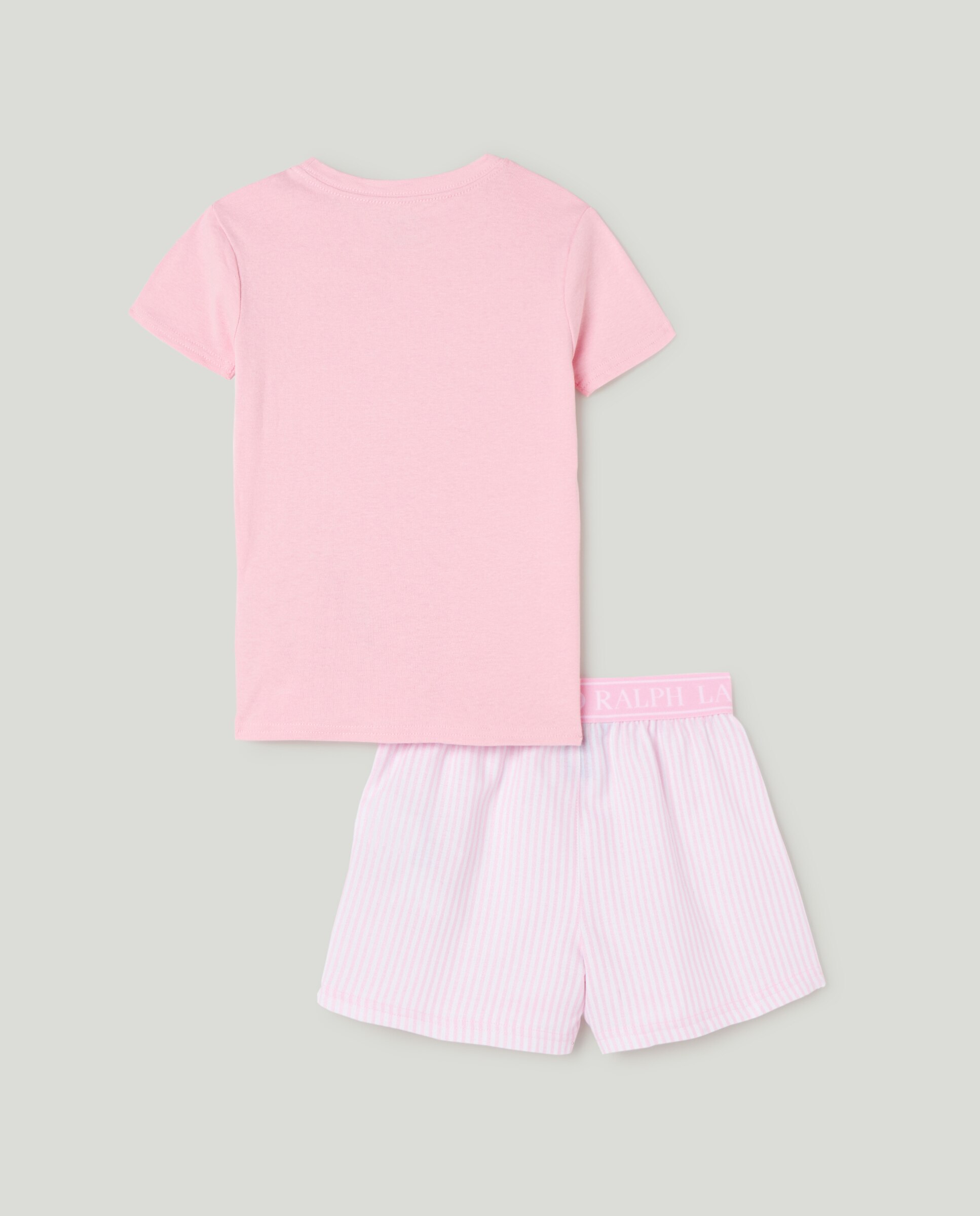 Imagen 2 de Conjunto de camiseta y pantalón corto para niña - Polo Ralph Lauren - Blanco Blanco