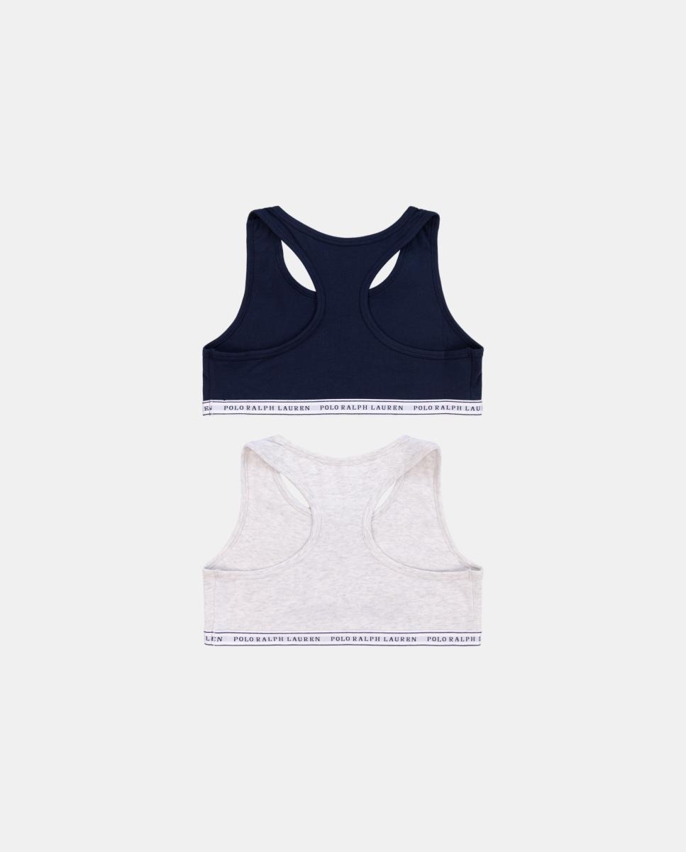 Pack de 2 Soutiens com Logótipo Polo Ralph Lauren Azul-2