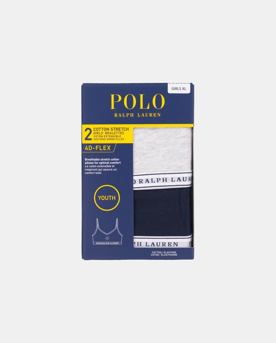 Pack de 2 Soutiens com Logótipo Polo Ralph Lauren Azul-3