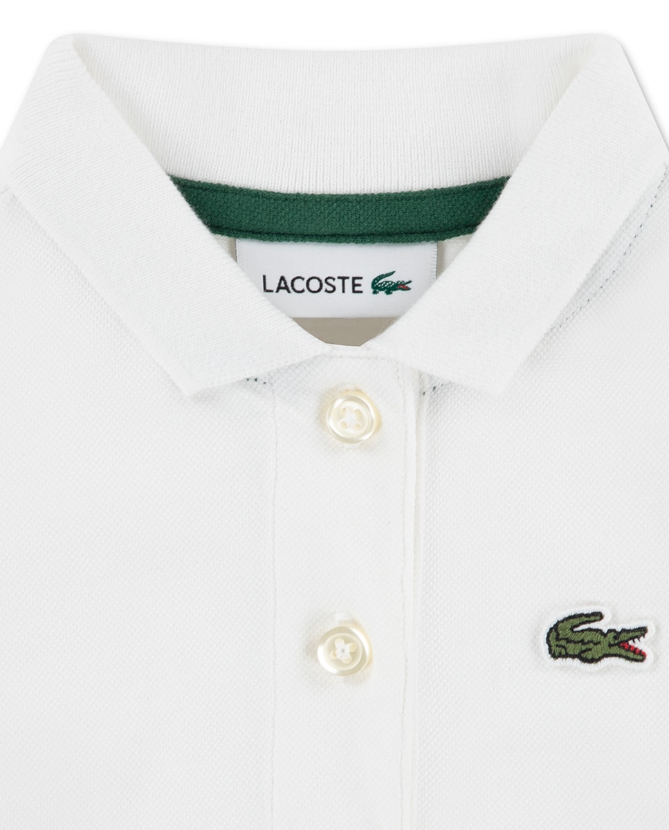 Vestido Plissado Lacoste Branco-3