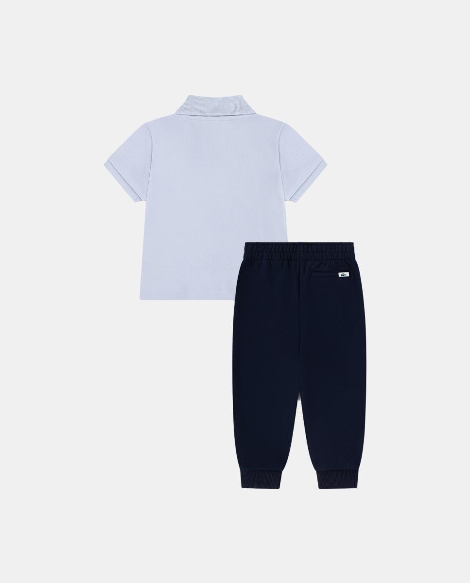 Conjunto de Polo Lacoste Azul-2