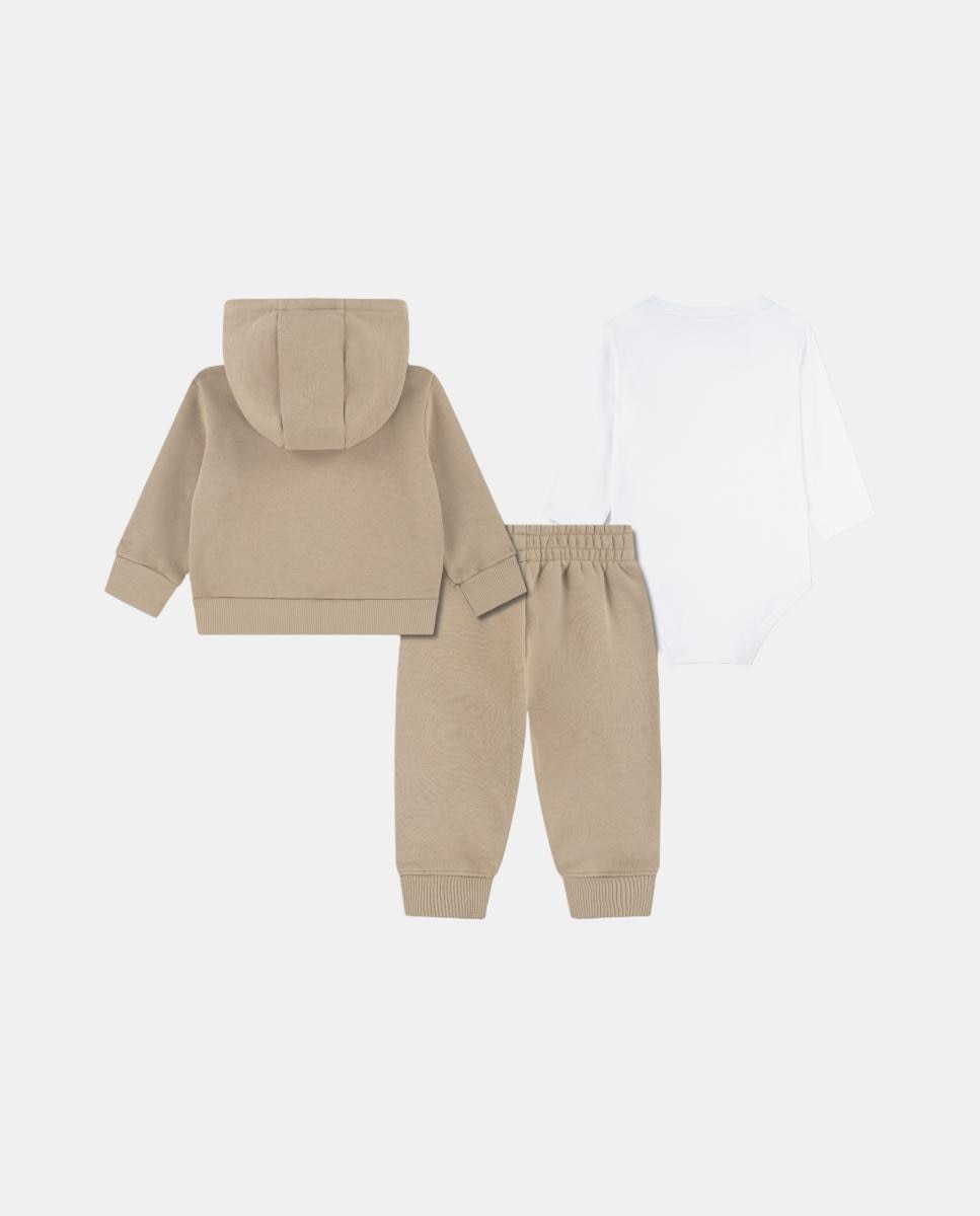Conjunto de 3 Peças com Forro Polar Mon Premier Unissexo Branco-2