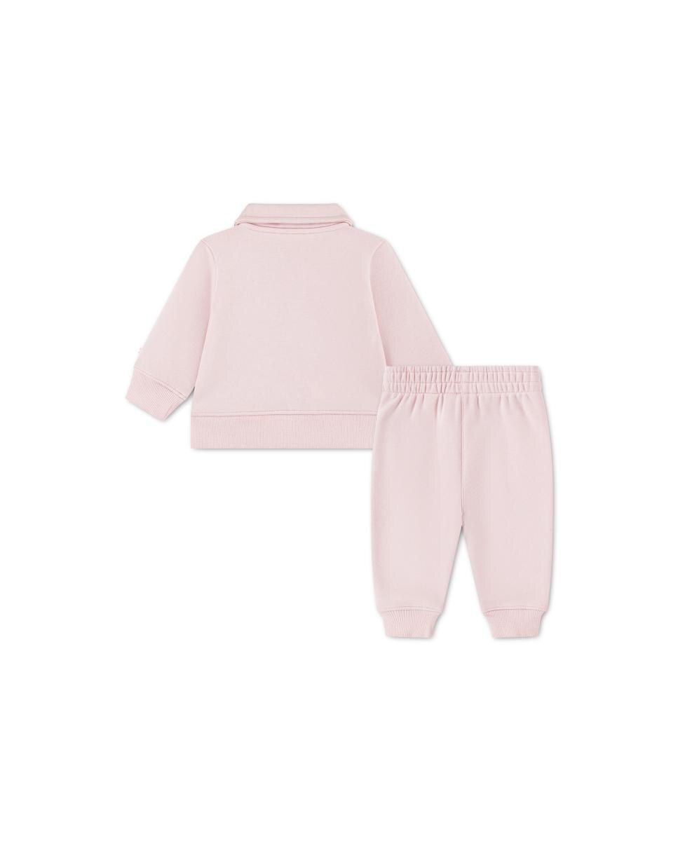 Conjunto de Duas Peças com Forro Polar Rosa-2