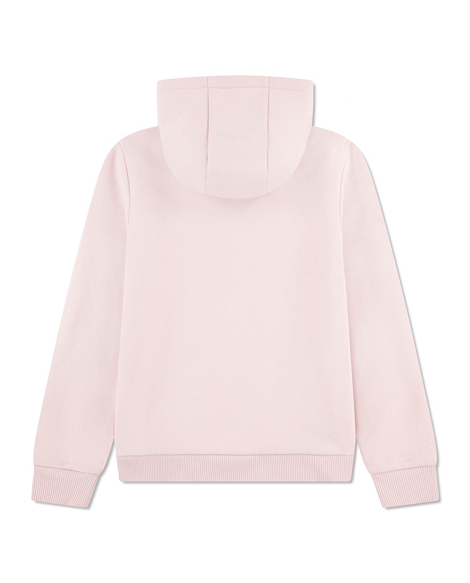 Sweatshirt de Forro Polar com Capuz Core Fleece Rosa-2