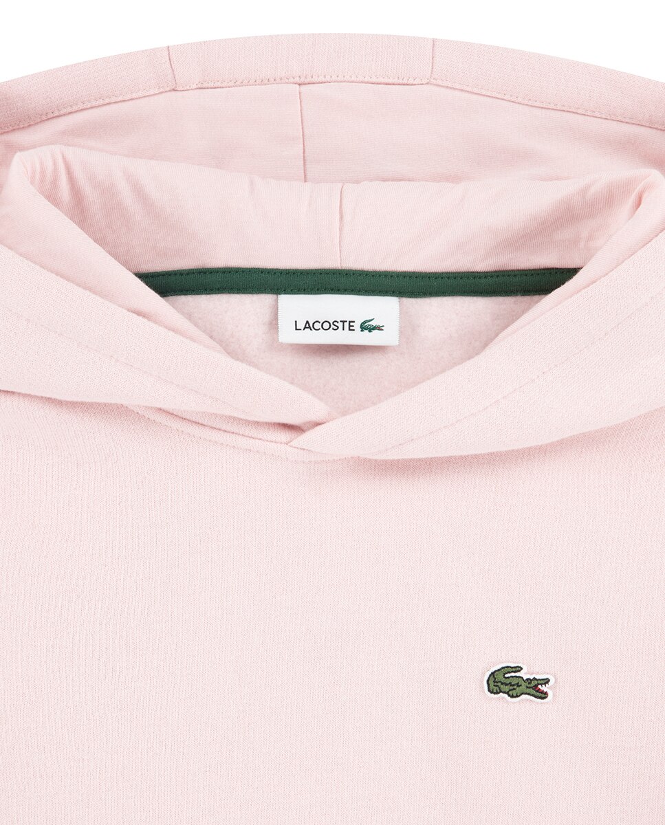 Sweatshirt de Forro Polar com Capuz Core Fleece Rosa-3