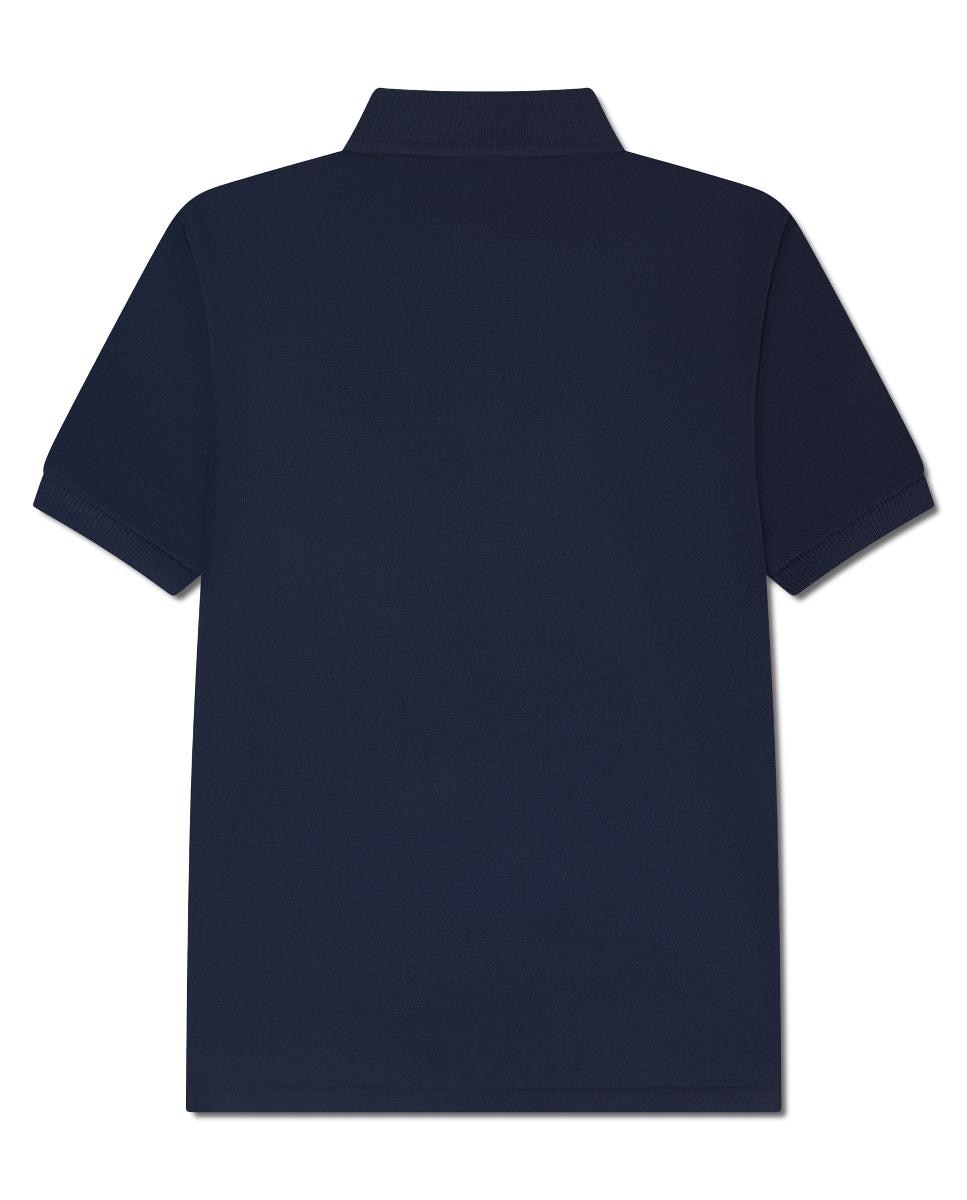 Polo Piqué Não Orgânico Petit Lacoste Azul-2
