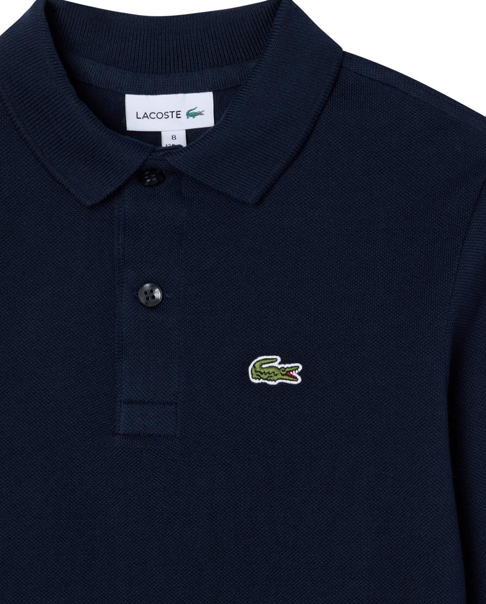 Polo de piqué de manga larga para niño - Lacoste - Azul Azul-3