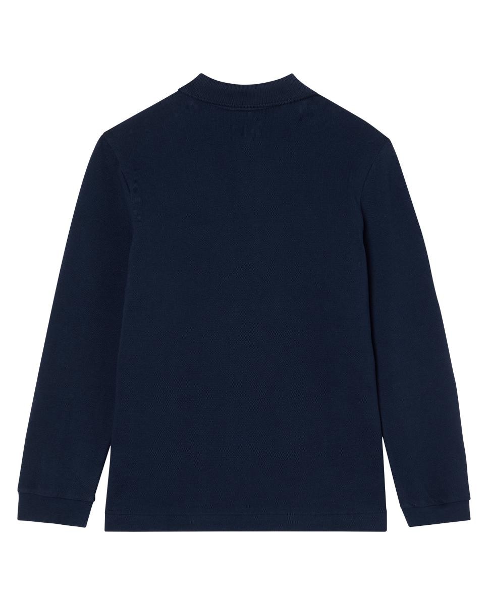 Polo de piqué de manga larga para niño - Lacoste - Azul Azul-4