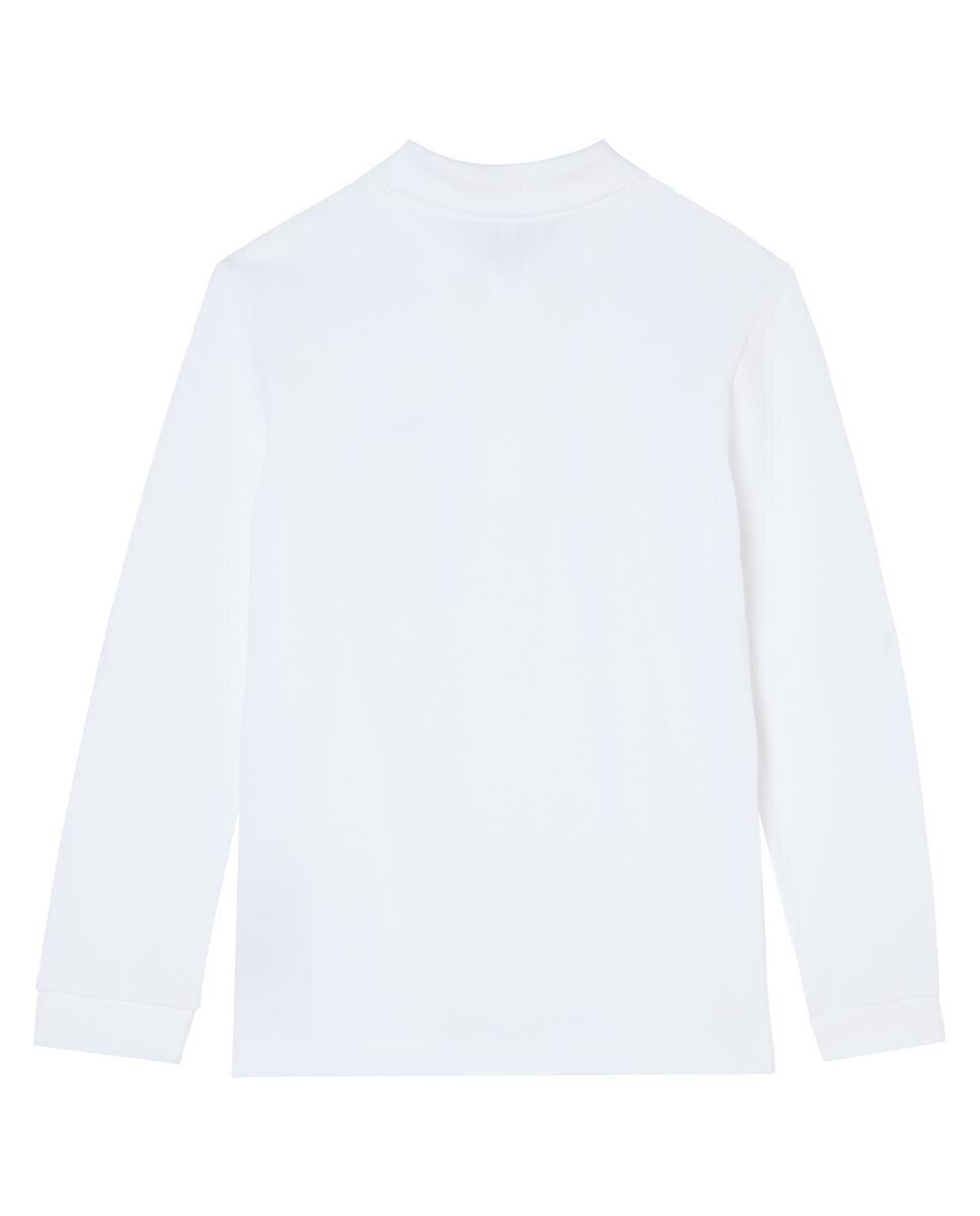Polo de piqué de manga larga para niño - Lacoste - Blanco Blanco-4