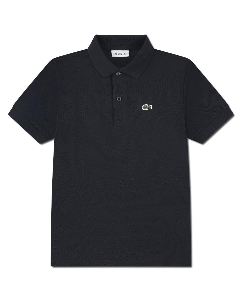 Polo Piqué Não Orgânico Petit Lacoste Preto-1