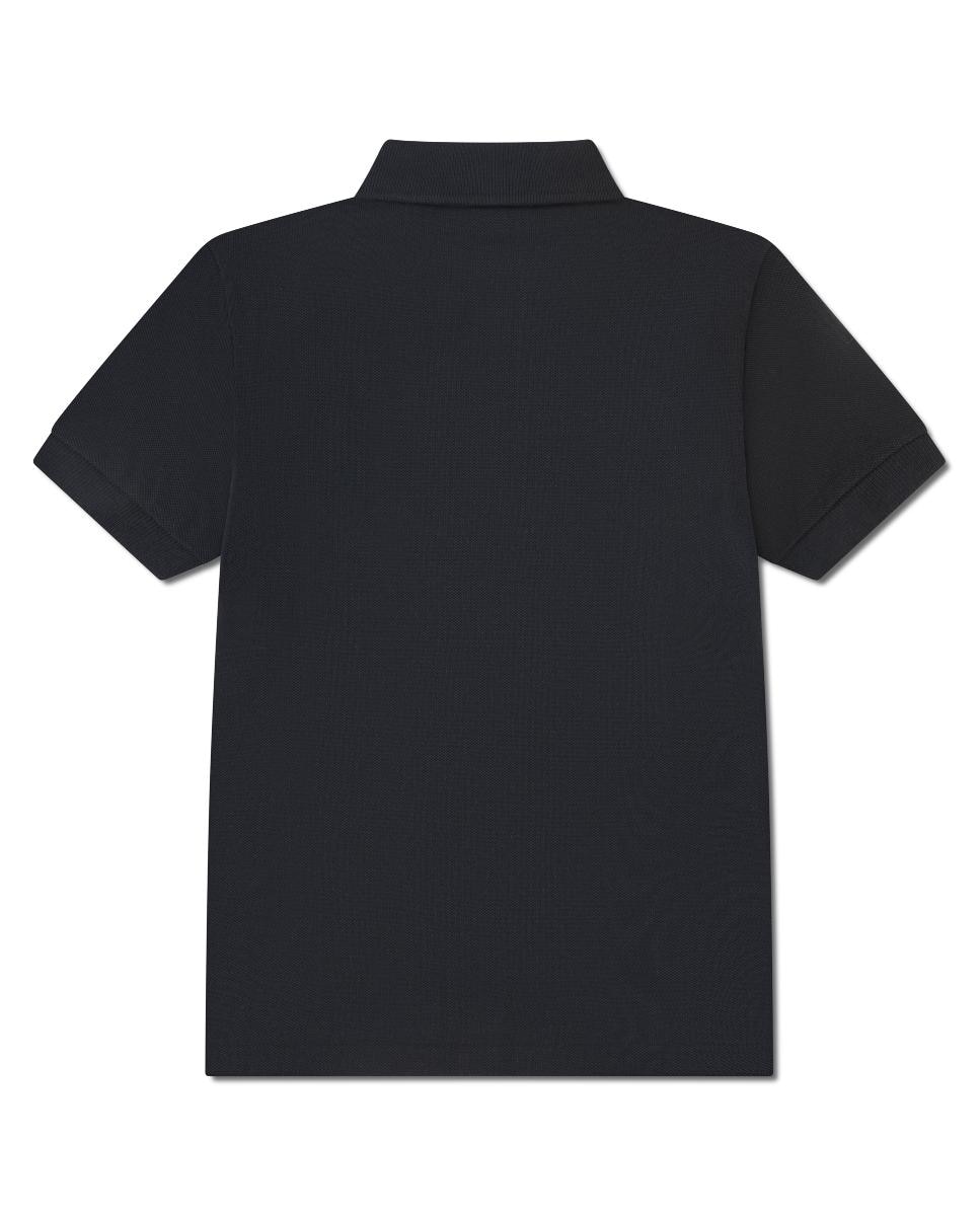 Polo Piqué Não Orgânico Petit Lacoste Preto-2