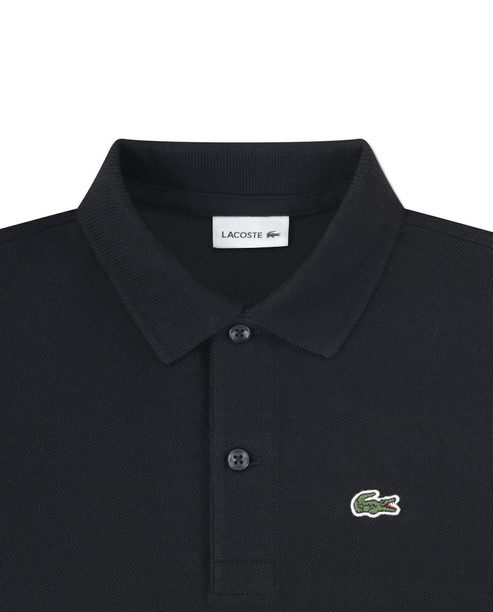 Polo Piqué Não Orgânico Petit Lacoste Preto-3