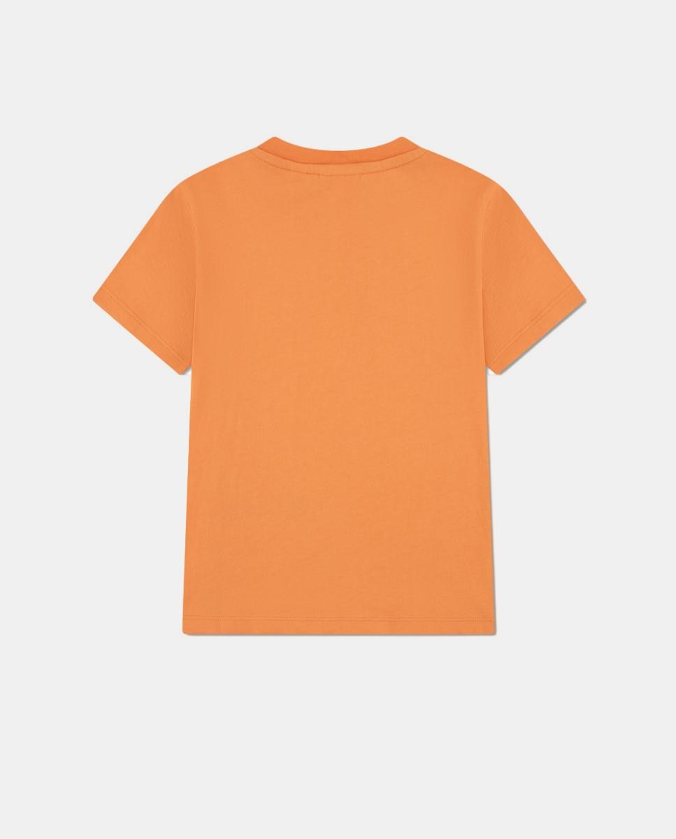 T-shirt com Apliques Lacoste Laranja-2