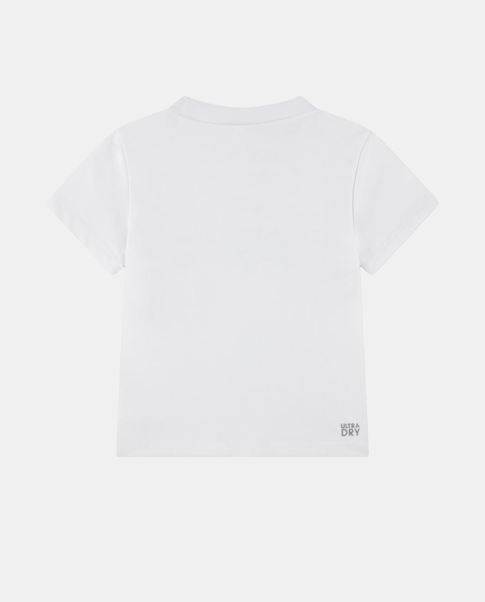 T-shirt com Estampado Gráfico de Crocodilo Script Branco-2