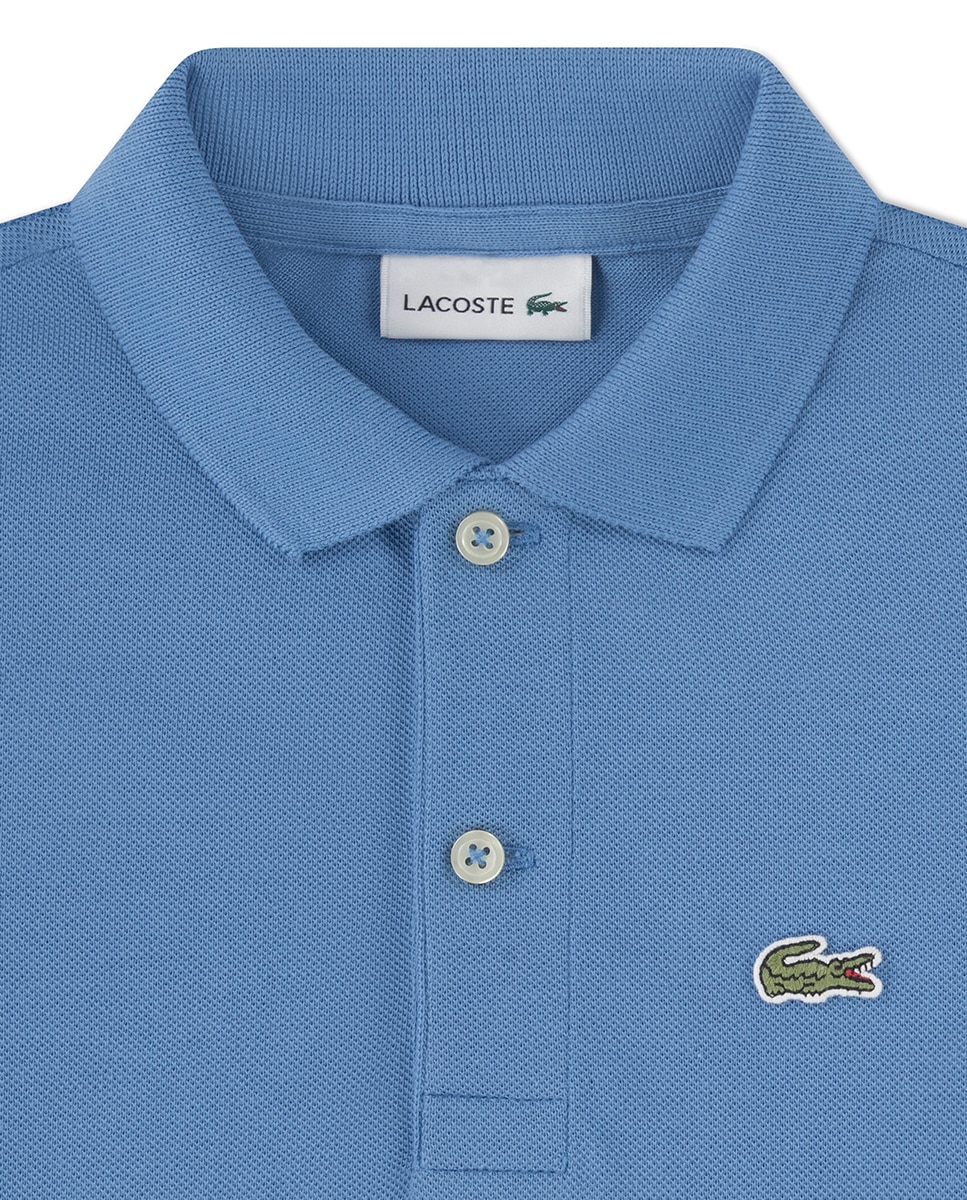 Polo Petit Piqué Não Orgânico Lacoste Azul-3