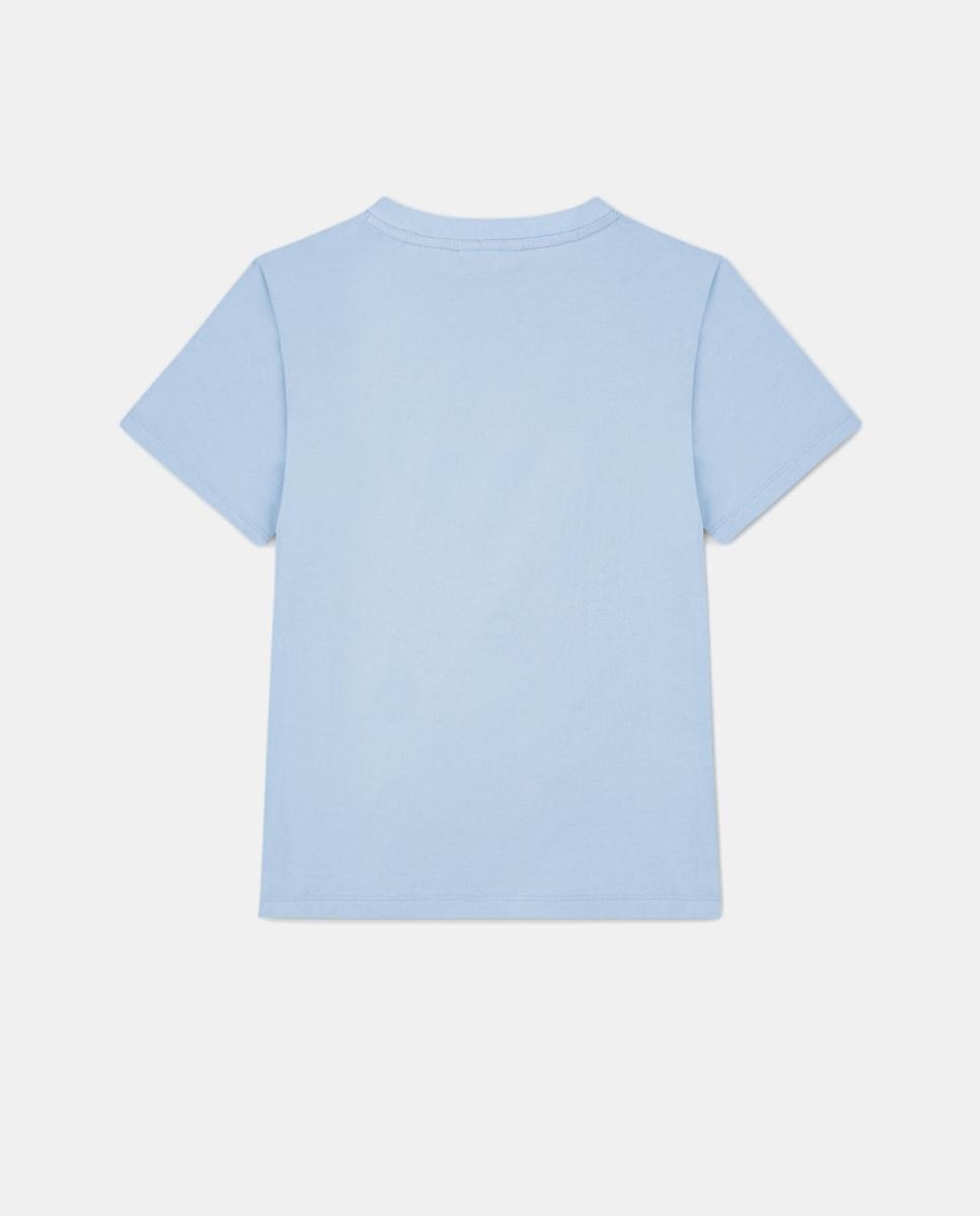 T-shirt com Bordado Lacoste Azul-2