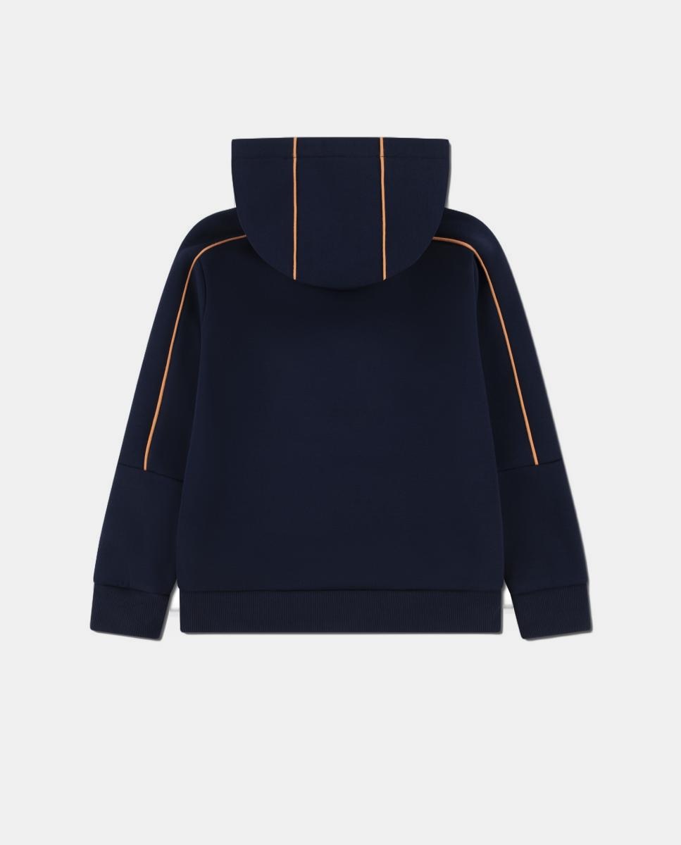 Sweatshirt Desportiva de Malha Spacer Lacoste Azul-2