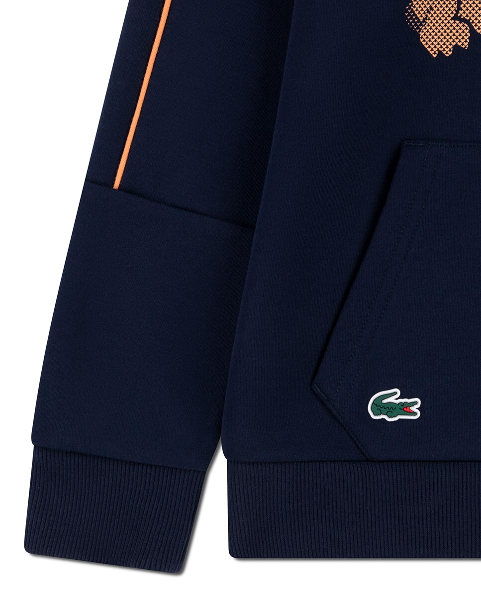 Sweatshirt Desportiva de Malha Spacer Lacoste Azul-3