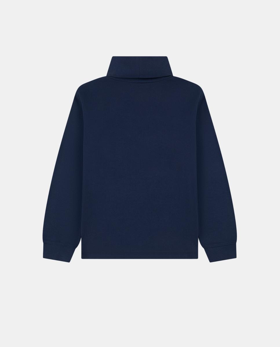 Camisola de Malha com Gola Alta e Manga Comprida Lacoste Azul-2