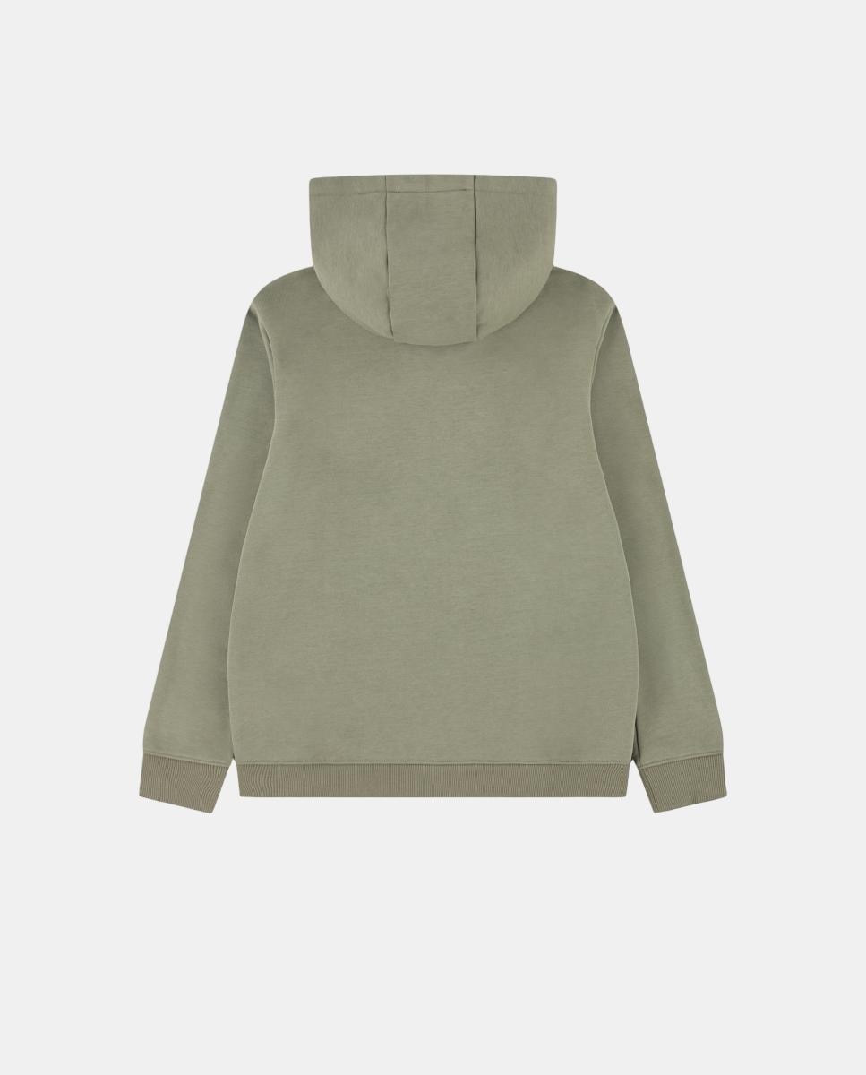 Sweatshirt com Capuz e Fecho de Correr Completo Core Fleece Lacoste Verde-2