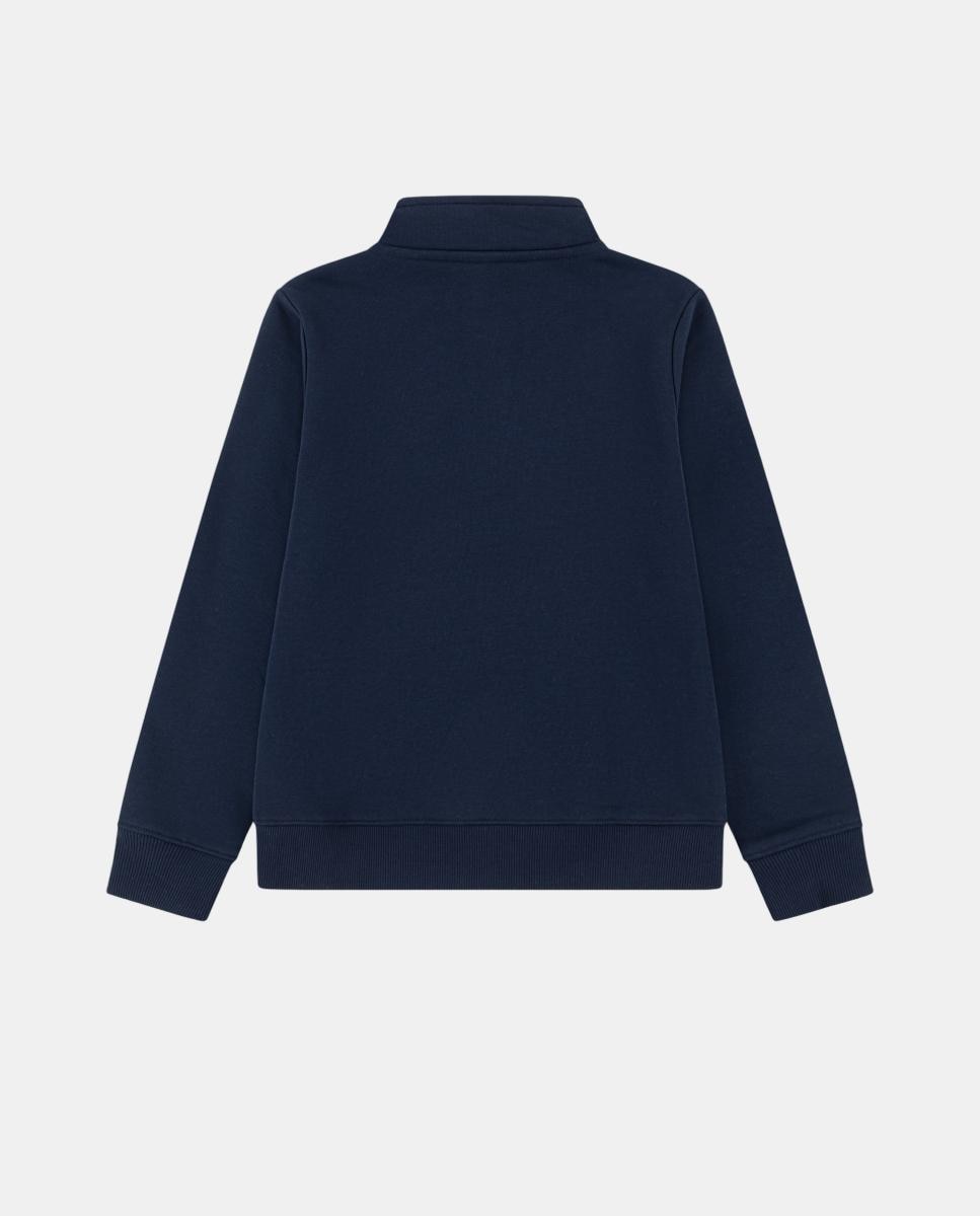 Casaco com Fecho de Correr de um Quarto Core Fleece Lacoste Azul-2