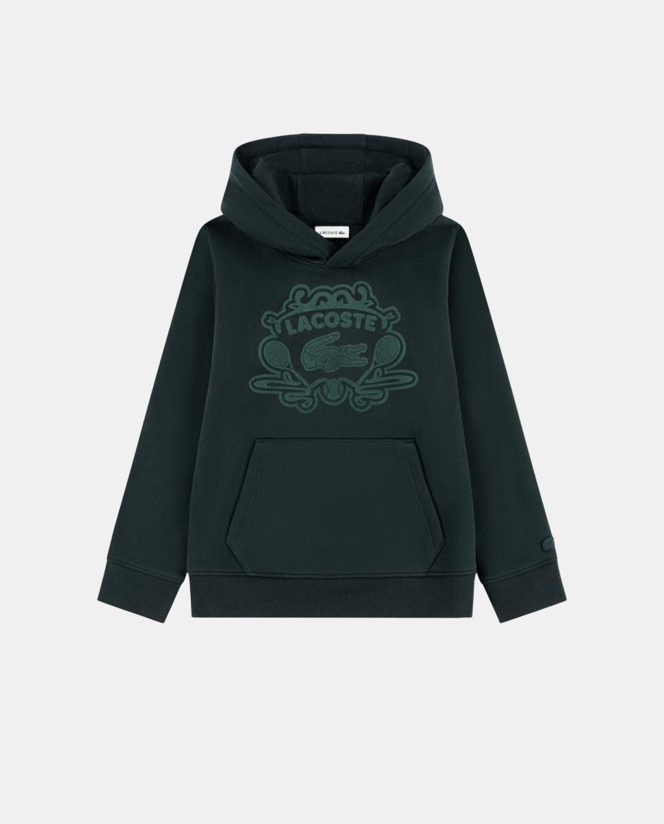 Imagem 0 de Sweatshirt Flocada com Capuz e Estampado