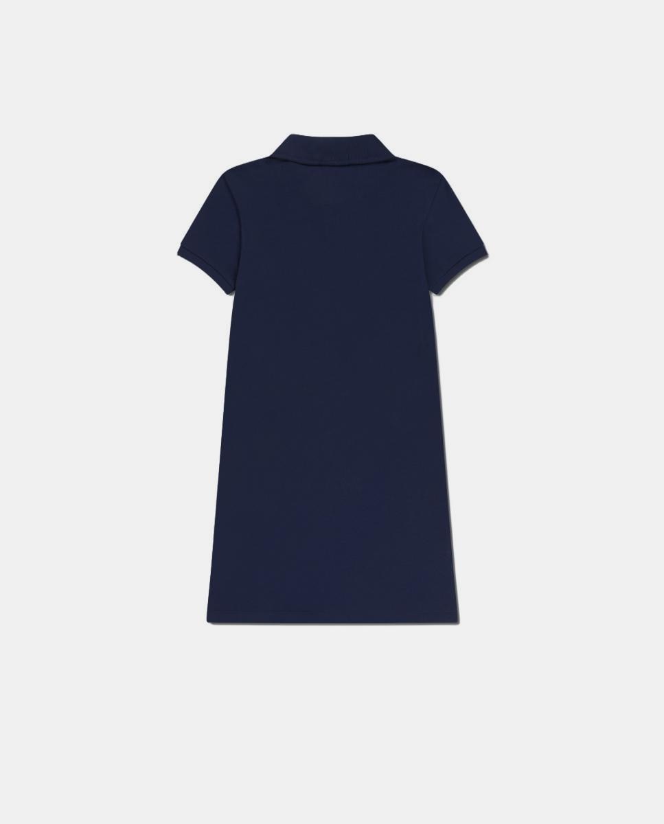 Vestido de Piqué Azul-2