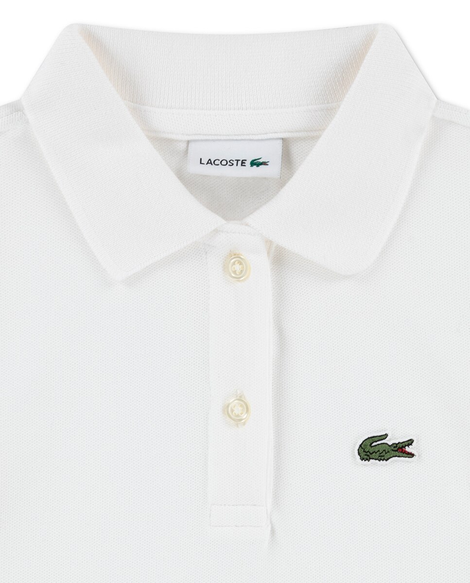 Vestido de Piqué Lacoste Branco-3