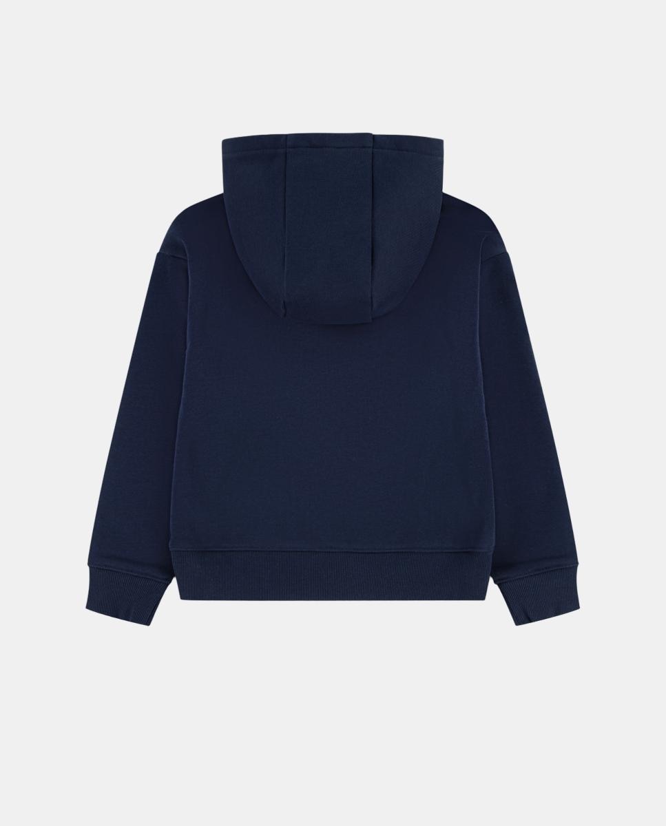 Sweatshirt com Capuz Love Applique Lacoste Azul-2