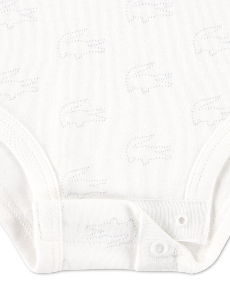 Conjunto de 3 Peças com Estampado de Crocodilo Lacoste Branco-3