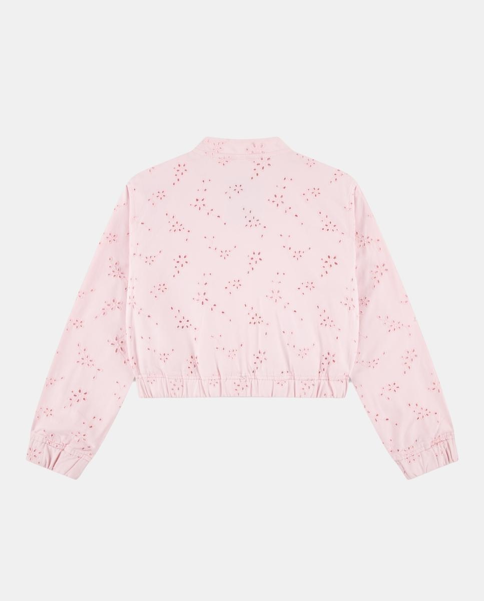 Casaco Tipo Blusão com Ilhós Abercrombie Kids Rosa-2