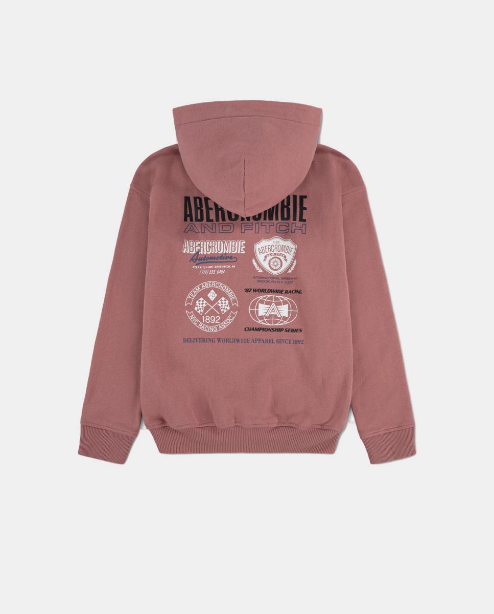 Sweatshirt com Capuz Rosa-2