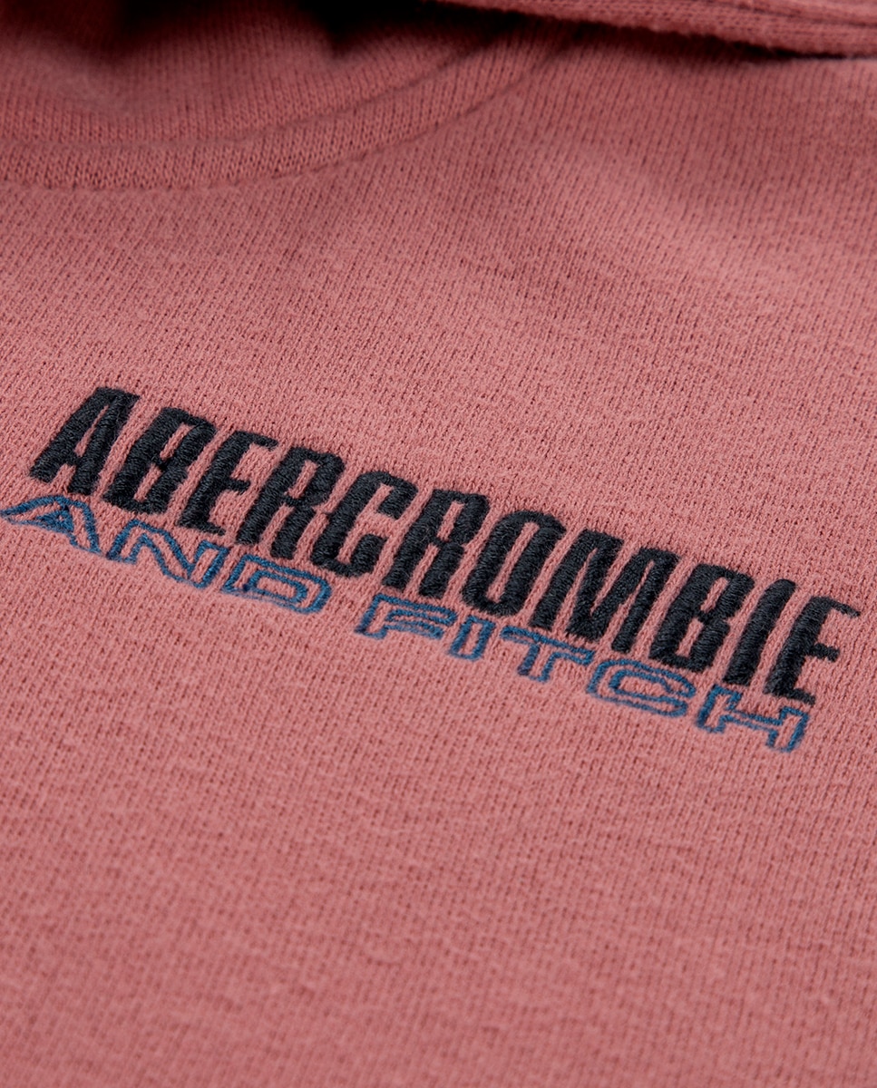 Sweatshirt com Capuz Rosa-3