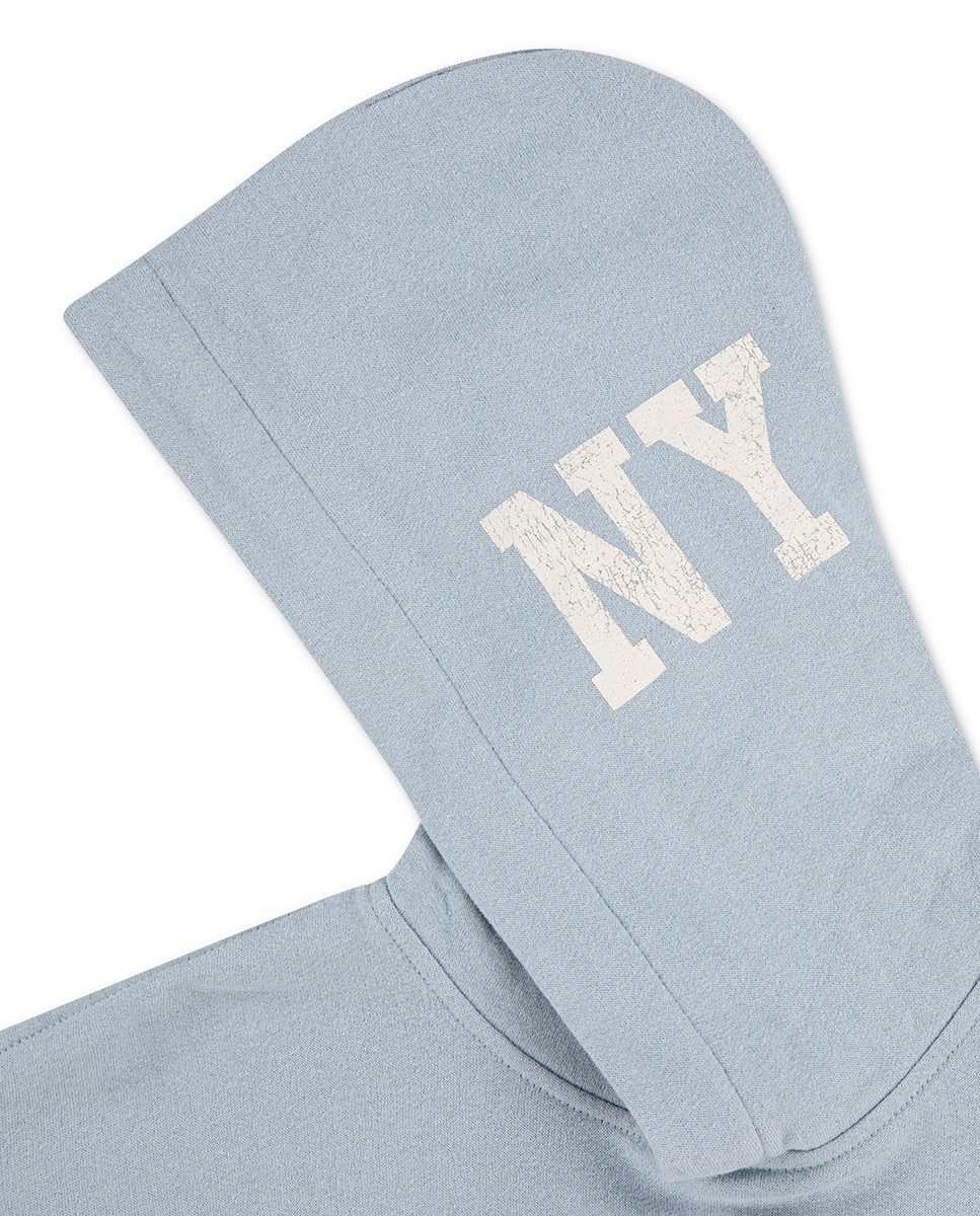 Sweatshirt com Capuz de Felpa Francesa Abercrombie Kids Azul-3