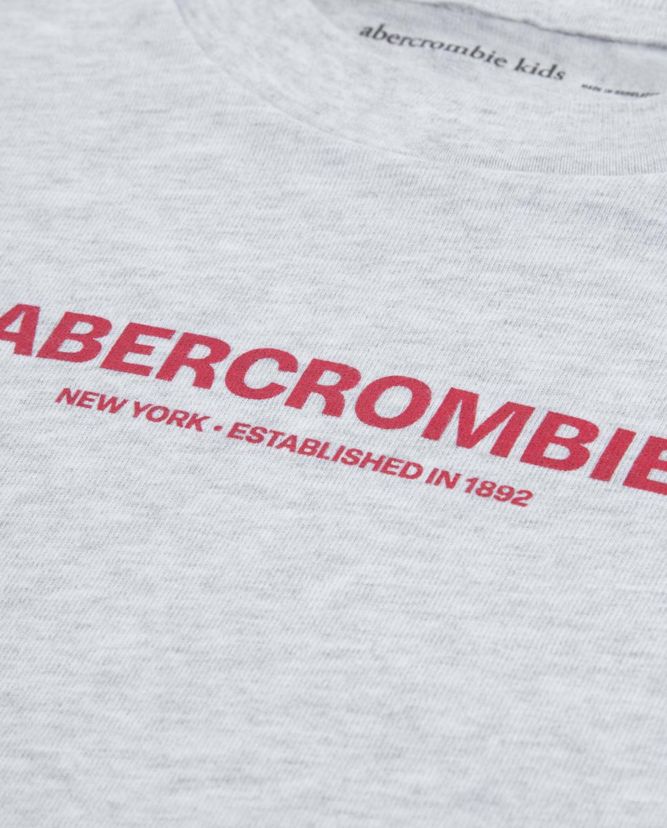 T-shirt Gráfica 2 em 1 para Crianças Cinzento-3