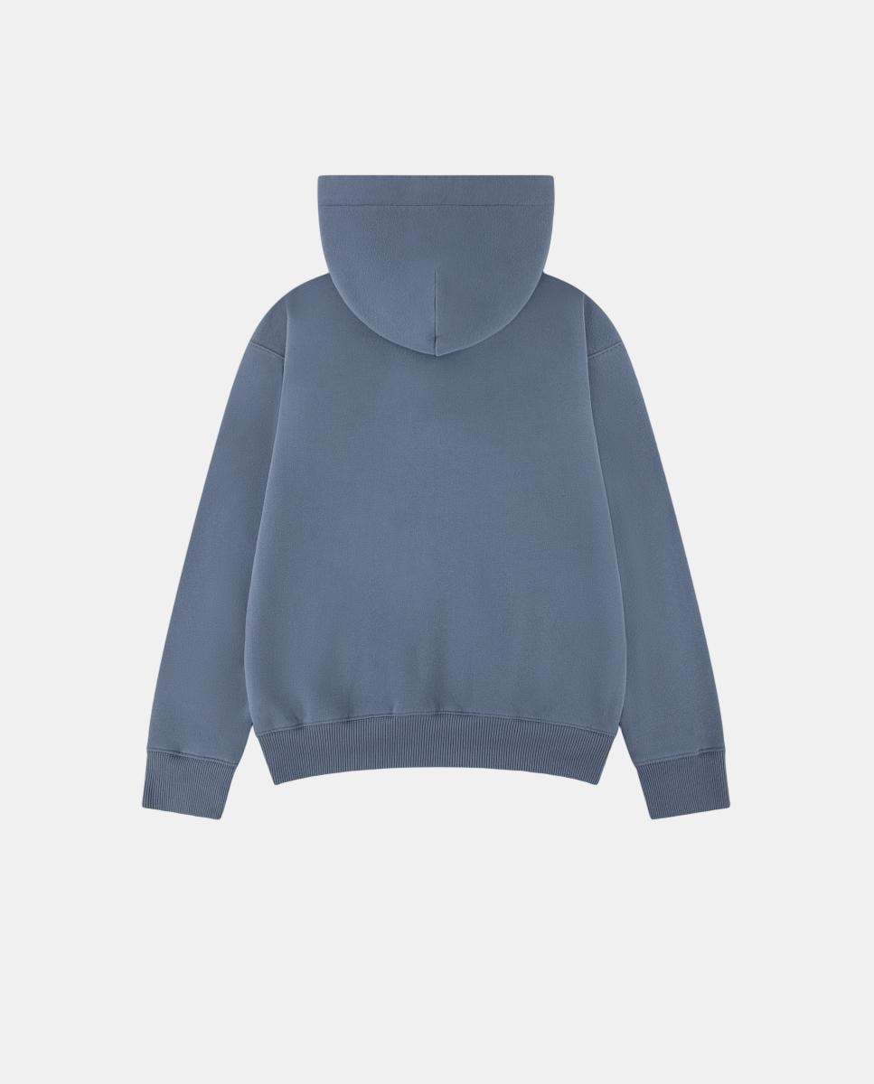 Sweatshirt com Capuz Gráfico Crafted Cinzento-2