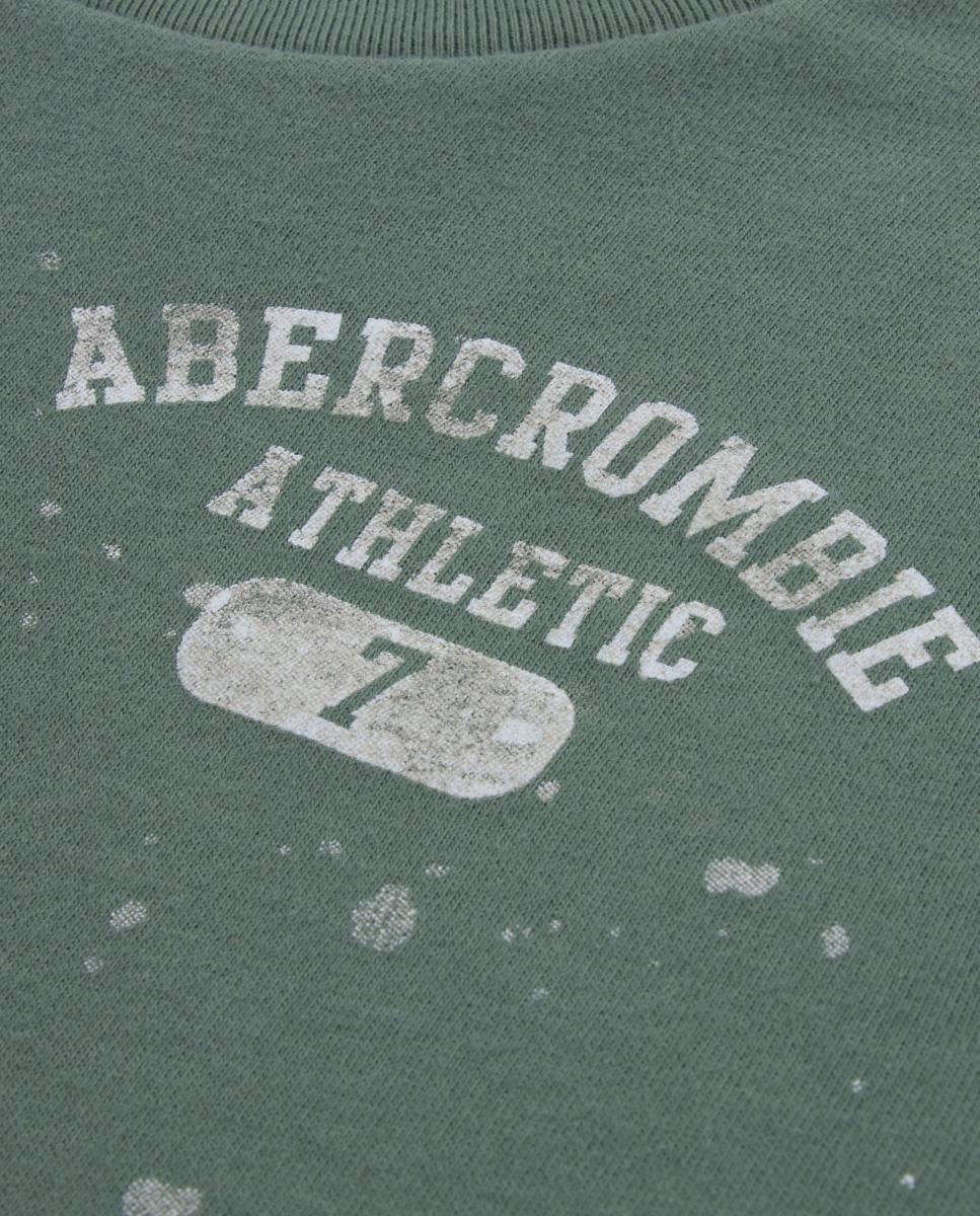 T-shirt Desportiva Core Lockup de Criança Abercrombie Kids Verde-3