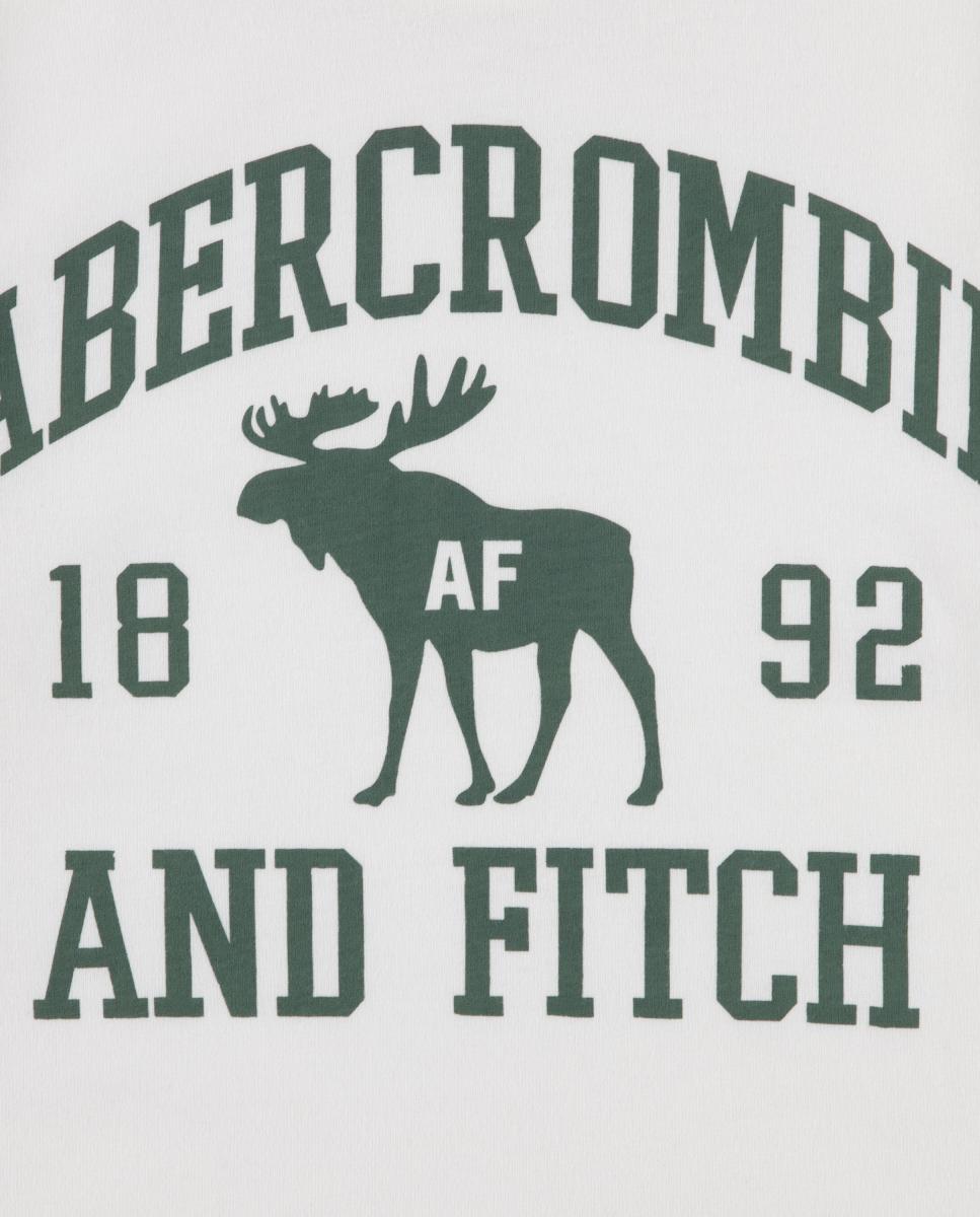 T-shirt Moose Lockup de Criança Abercrombie Kids Cinzento-3
