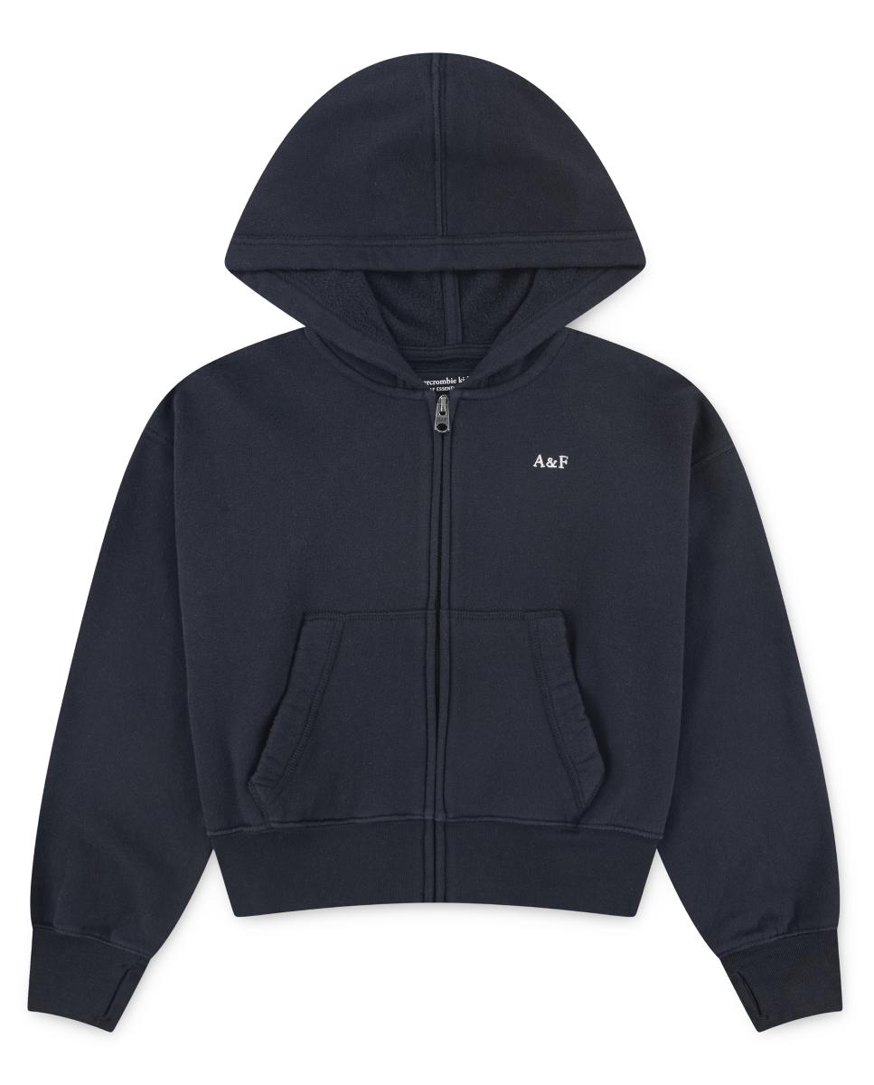 Sweatshirt com Capuz e Fecho de Correr Completo Essential Abercrombie Kids Multicolor-1