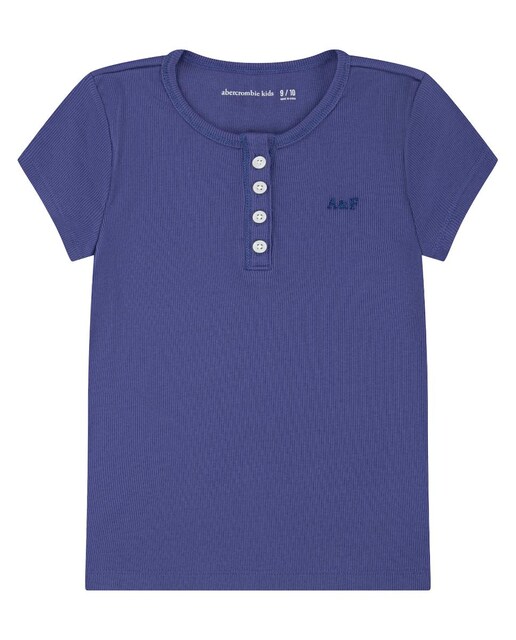 Imagen 0 de Camiseta Henley esencial para niñas de Abercrombie