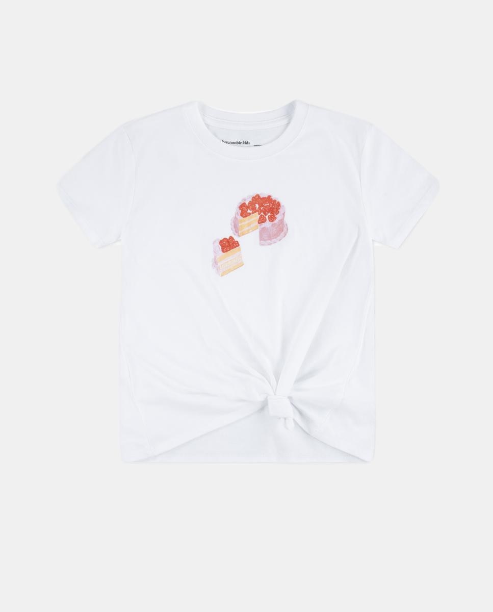 Imagem 0 de T-shirt Infantil com Nó Lateral de Bolo