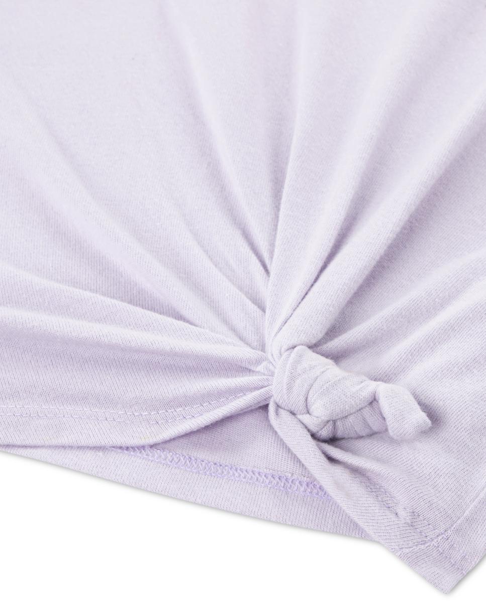 T-shirt com Nó Lateral e Gelado Sundae Abercrombie Kids Roxo-3