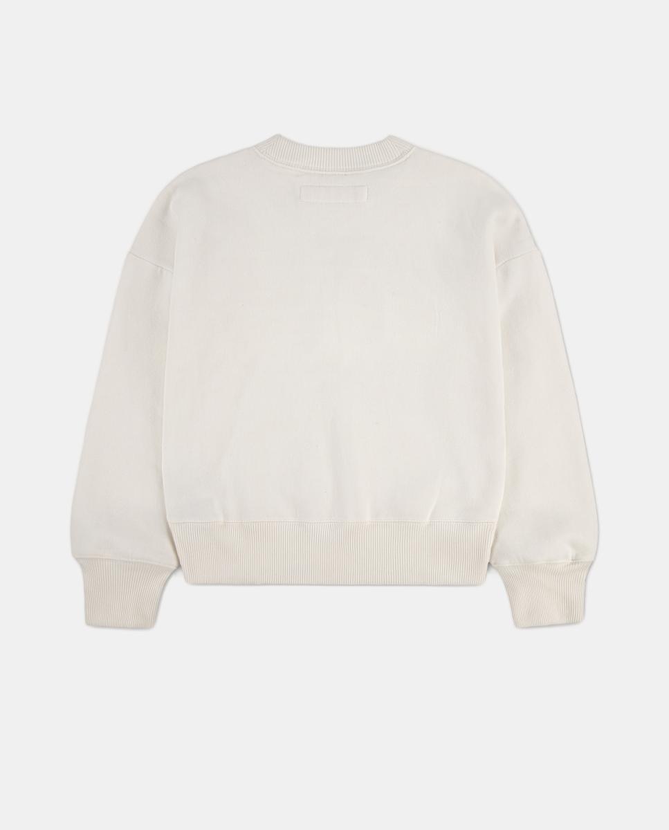 Sweatshirt com Estampado Floral Abercrombie Kids Creme-2