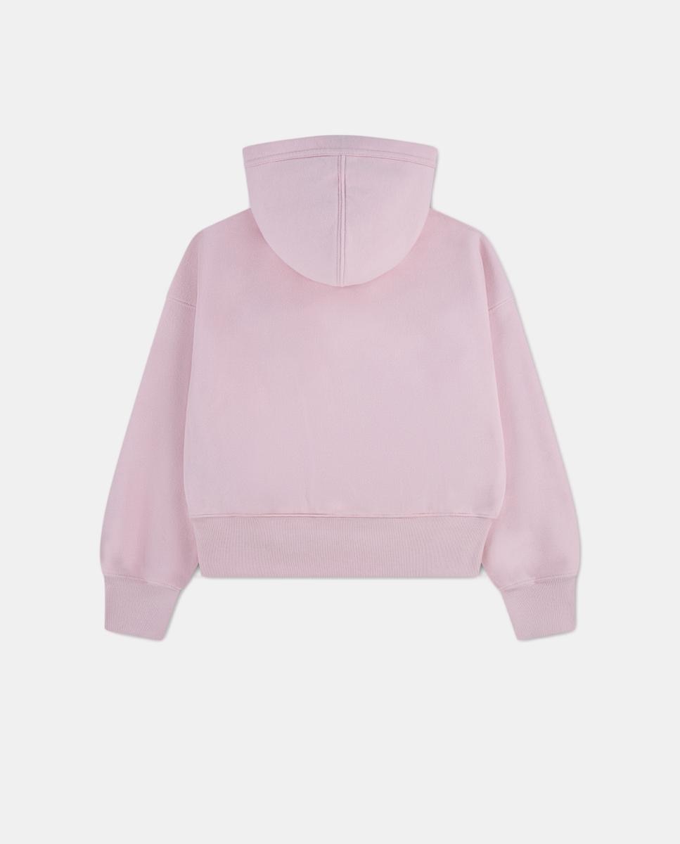 Sweatshirt de Criança com Capuz com Logótipo Essencial Abercrombie Kids Rosa-5