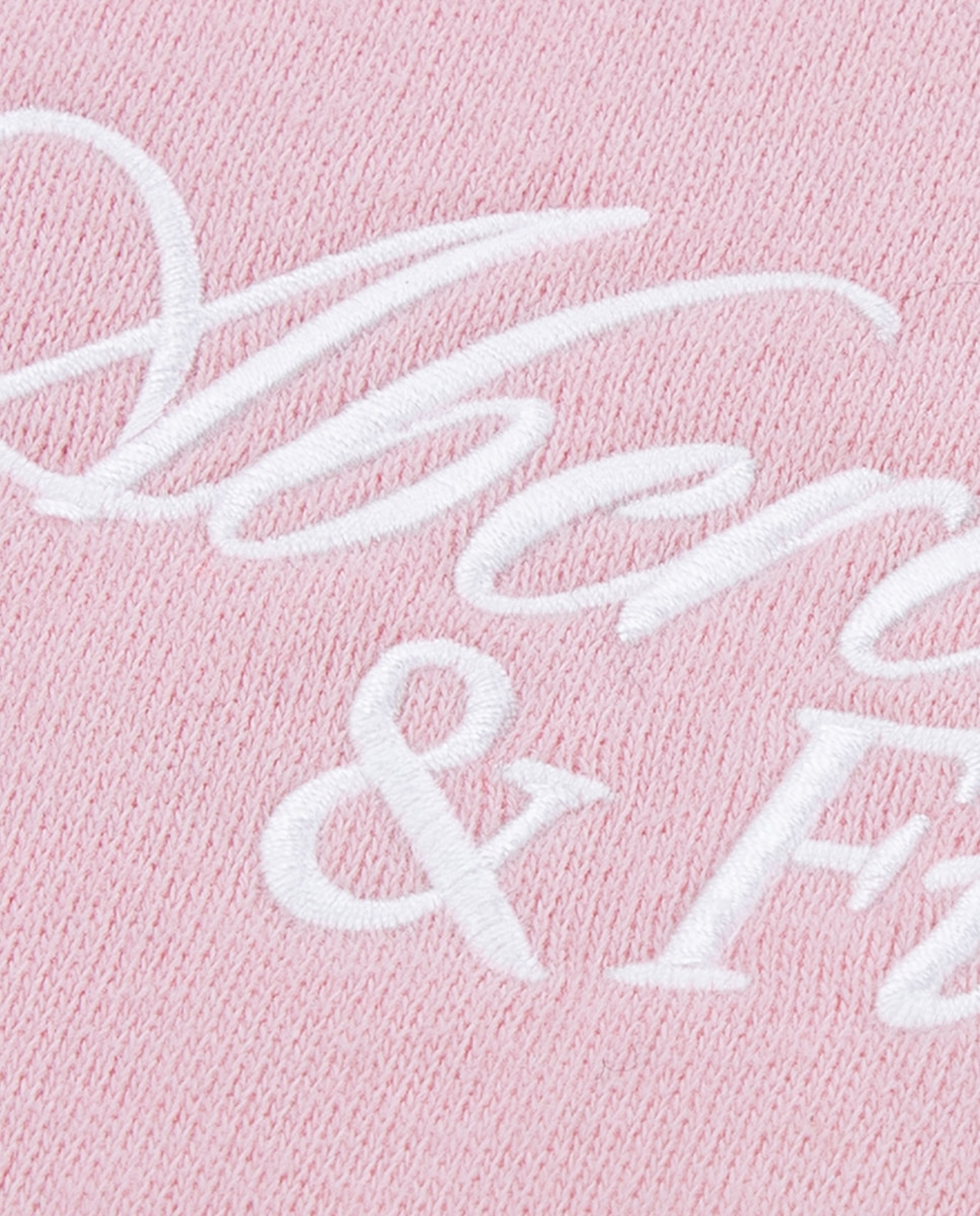 Sweatshirt de Criança com Capuz com Logótipo Essencial Abercrombie Kids Rosa-6