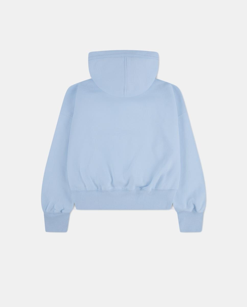 Sweatshirt de Criança com Capuz e Logótipo Essencial Abercrombie Kids Azul-2